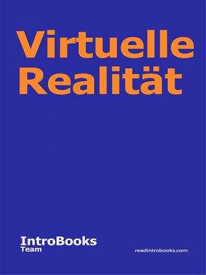 cover image of Virtuelle Realität